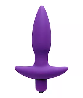 Aria Vibrating Silicone Butt Plug Small