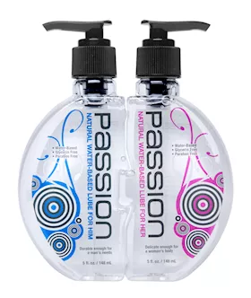 His And Hers Passion Natural Lube Combo Pack 10 Oz