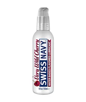 Swiss Navy Water Base Flavored Lubricant Very Wild Cherry 4oz 118ml