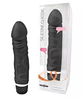 Silicone Classic Vibrator - Thick Veined