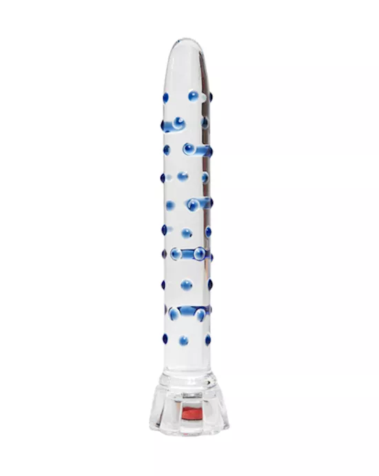 beacon flashing glass dildo