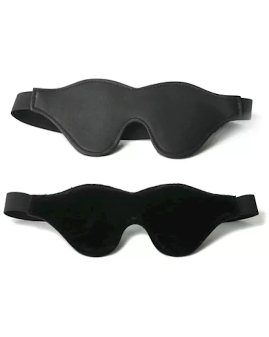 Strict Leather Black Fleece Lined Blindfold