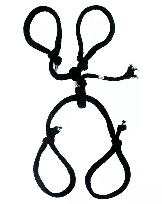 FETISH FANTASY SILK ROPE HOG TIE