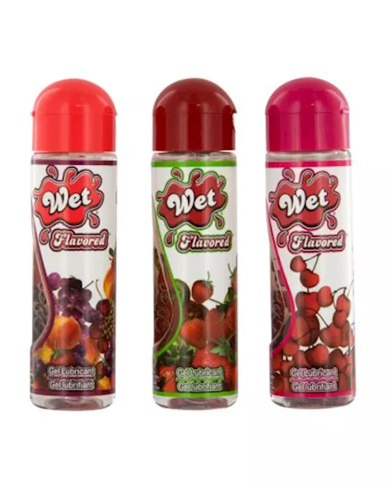 Wet Flavored Cherry Gel Lubricant 3.5 oz Bottle
