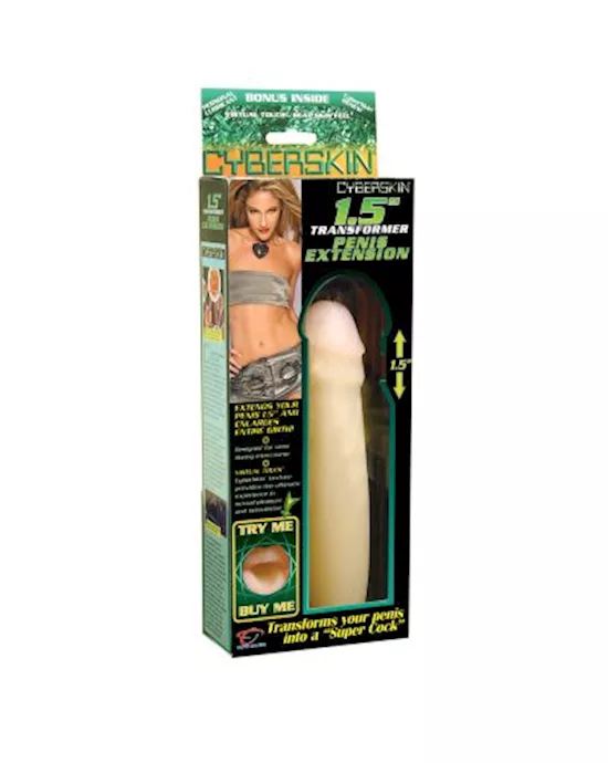 TLC Natural CyberSkin 1.5 inch Transformer Penis Extension