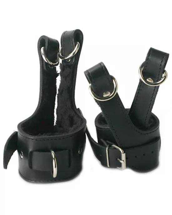 Strict Leather Fleece Lined Suspension Cuffs