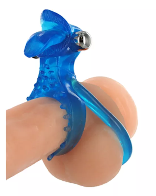 Tongue Vibe Cock and Ball Ring