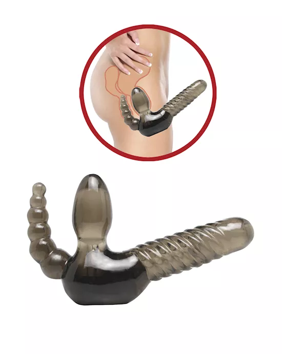 Ff Strapless Strap On With Anal Stimulator