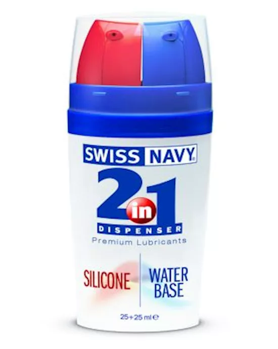 2-in-1 Dispenser: Silicone and Water-Based Lube