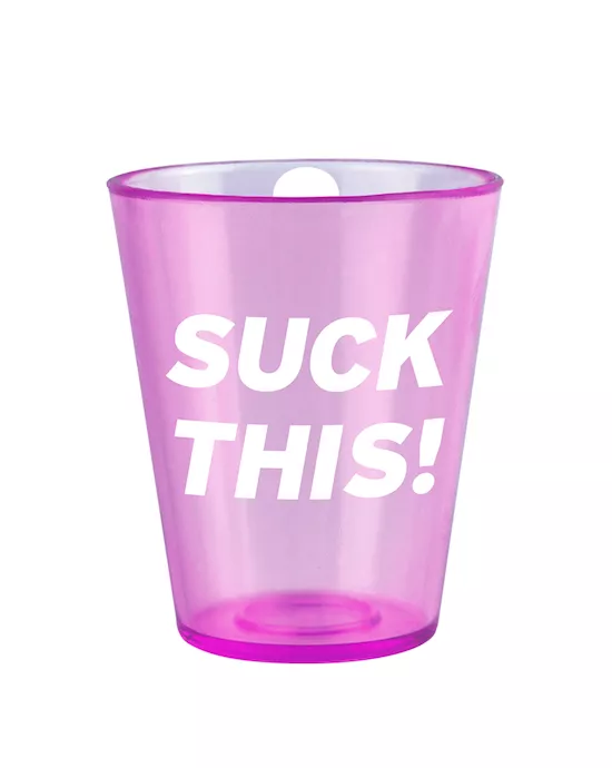 Bachelorette Party Favors "Suck This" Shot Glass Necklace