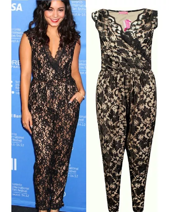 black floral lace jumpsuit