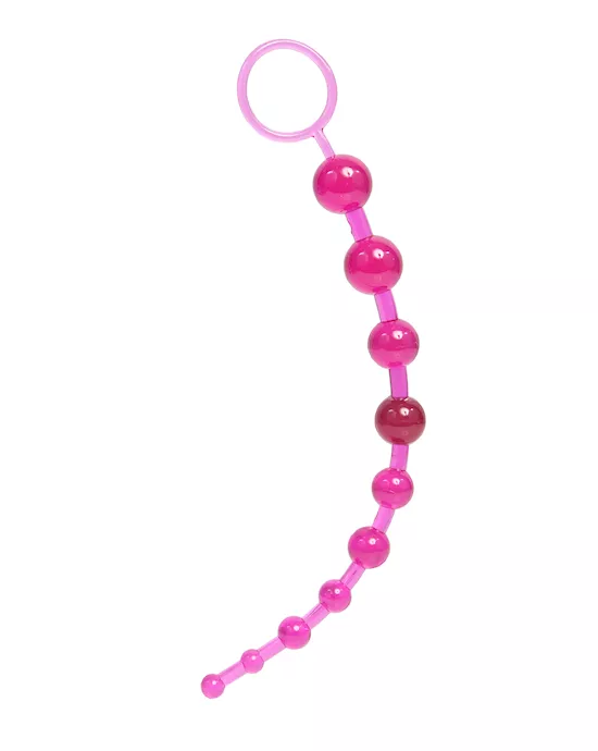 pink silicone anal beads