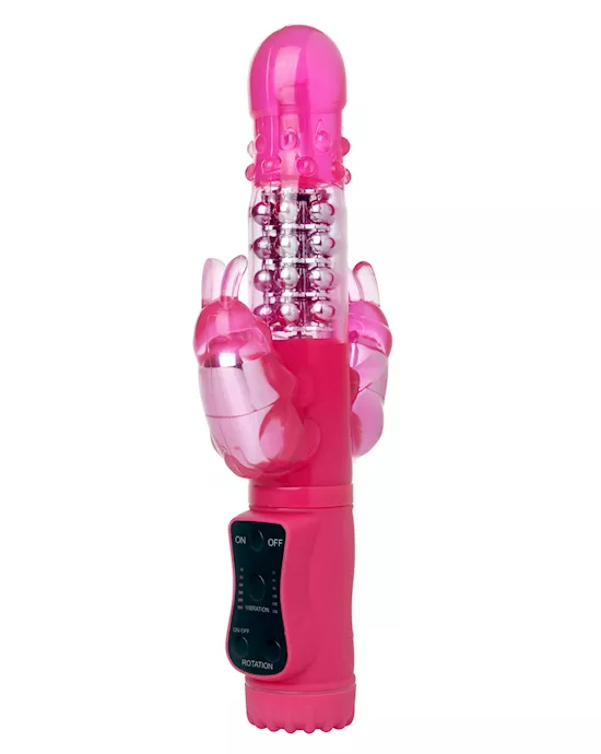 Triple Pleasure Rabbit Vibe With Anal Stimulator