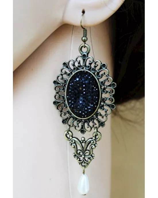 Vintage Black Earrings
