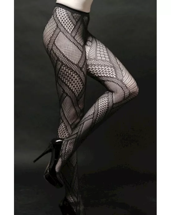 Patchwork Fishnet Pantyhose