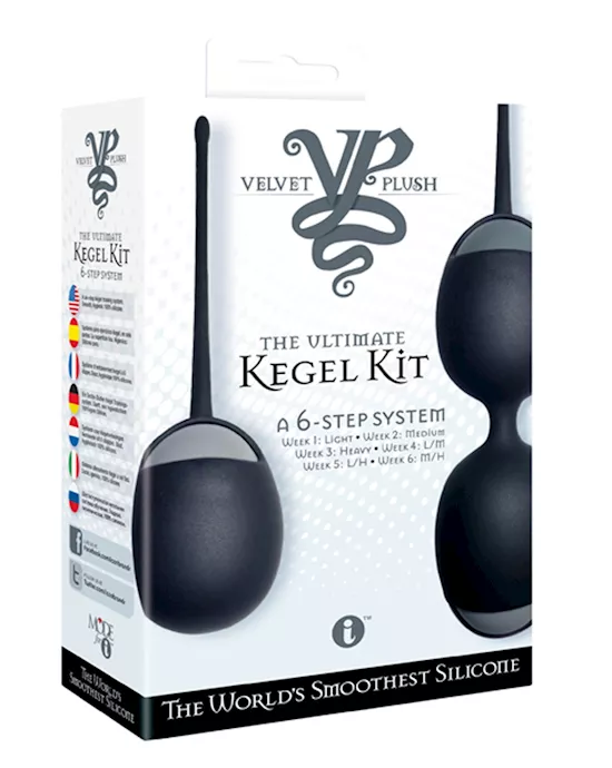 Velvet Plush Kegel Trainer Black
