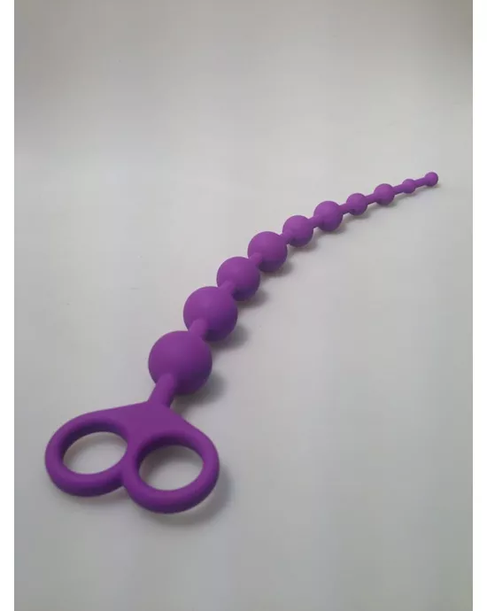 Beginners Play Anal Beads Purple