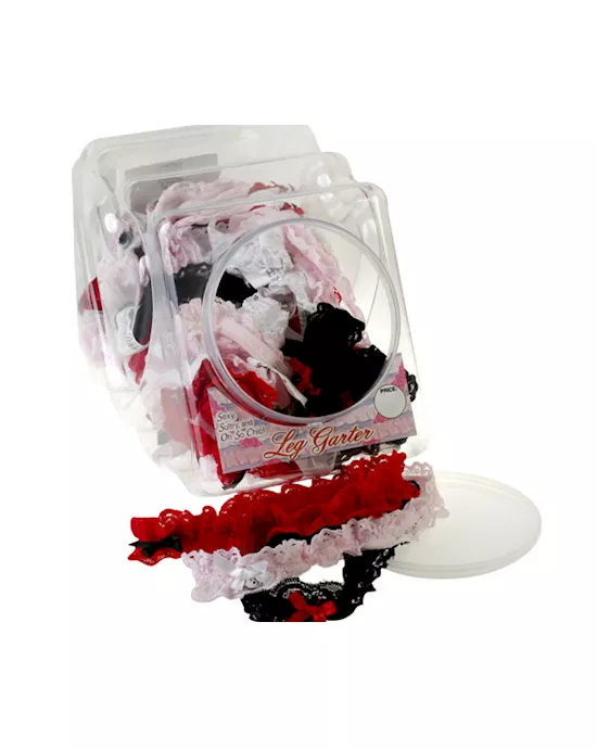 Lace Leg Garter White