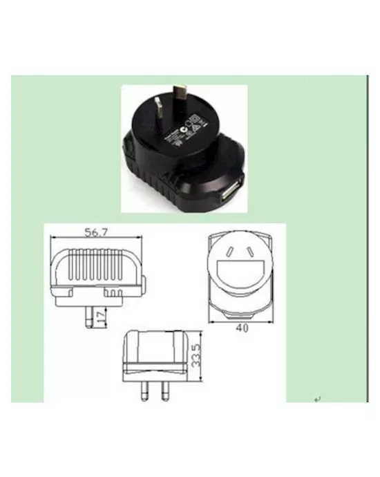 5v USB AC Adapter I Type AU