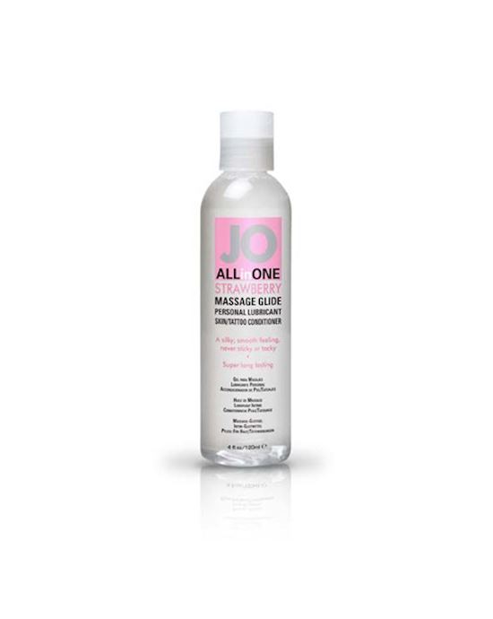 Jo Sensual Massage Glide Strawberry 4oz 118ml