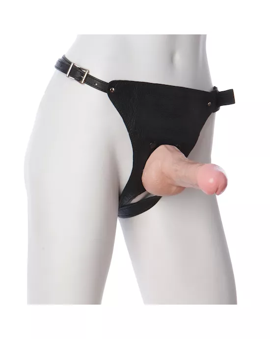 Vac-U-Lock Leather Ultra Harness For Men