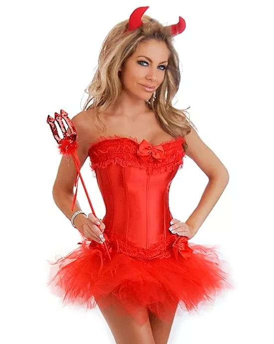 Sexy  Devil Costume 4 pc