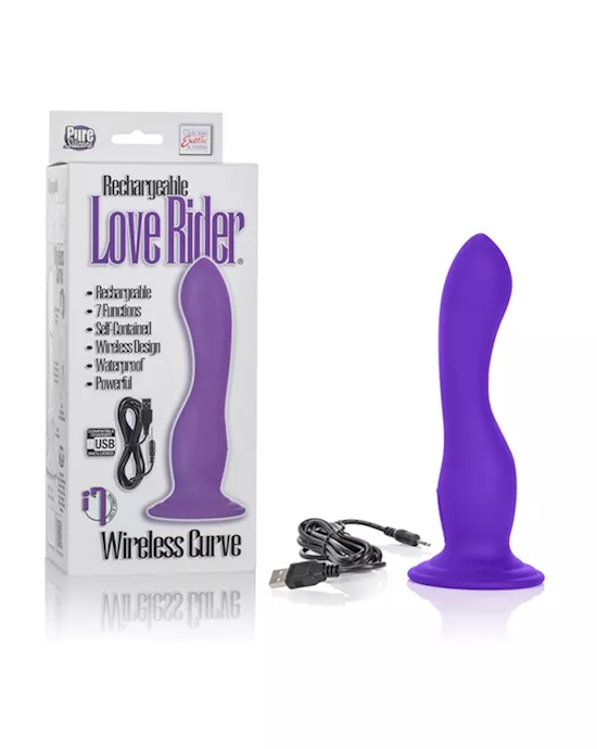 Rechargeable Love Rider Wireless Curve Purple