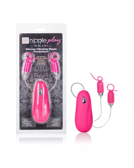 Nipple Play Silicone Vibrating Nipple Pleasurizers