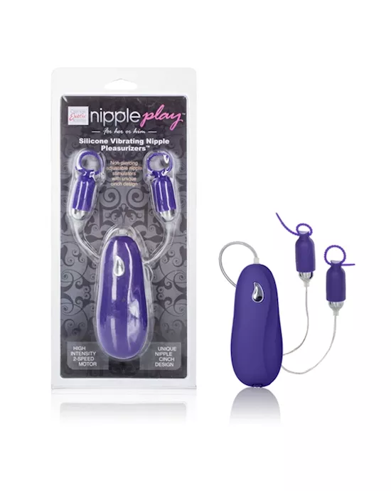 Nipple Play Silicone Vibrating Nipple Pleasurizers
