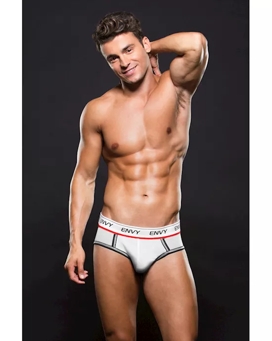 Envy Logo Elastic LowRise Mesh Brief S M