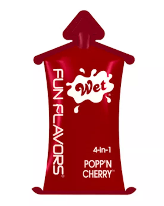 Wet Fun Flavors 4n1 Poppn Cherry 10ml Pillow Pack