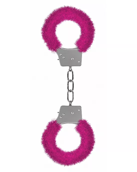 Beginners Handcuffs Furry Pink
