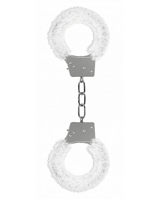 Beginners Handcuffs Furry White