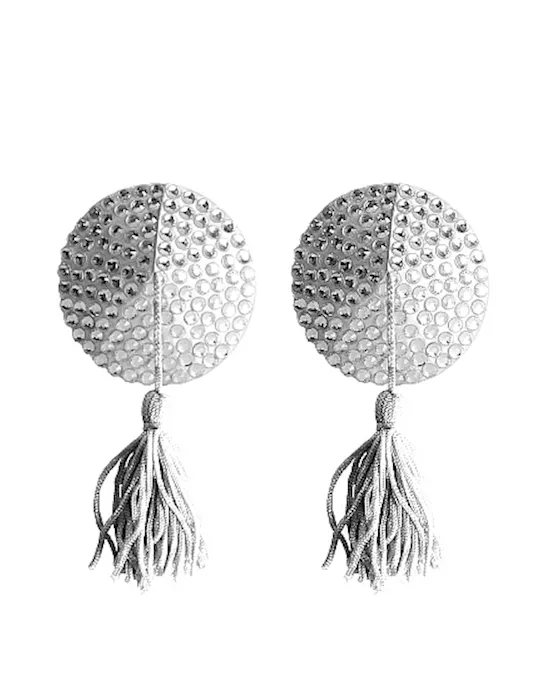 Nipple Tassels Round White