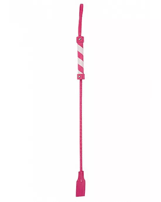 Cube Tipped Crop Suede Pink White