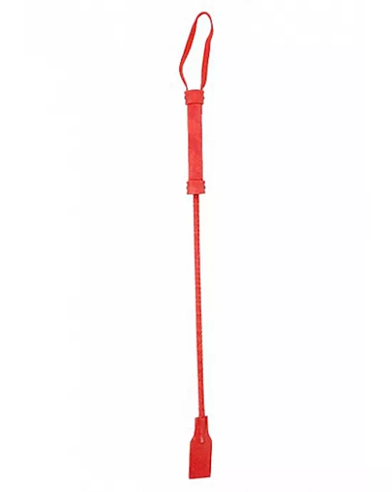 Cube Tipped Crop Suede Red