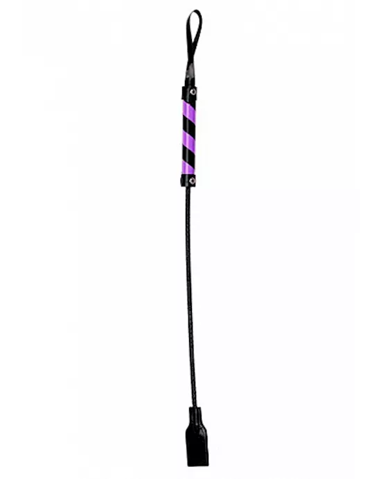 Cube Tipped Crop PVC Black Purple