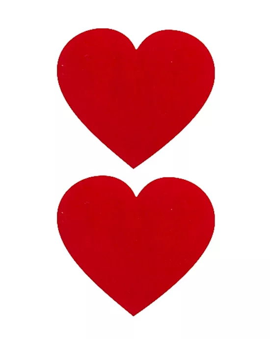 Nipple Sticker Hearts Red