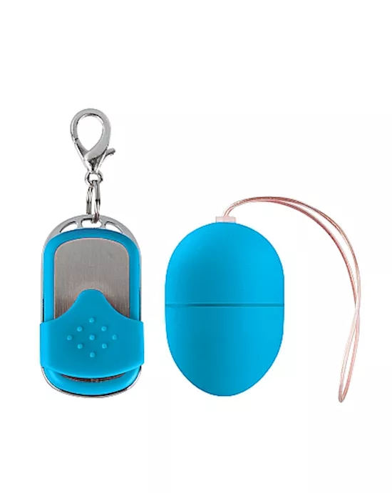 10 Speed Remote Vibrating Egg Small Blue