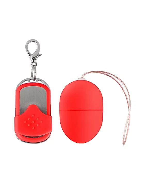 10 Speed Remote Vibrating Egg Small Red