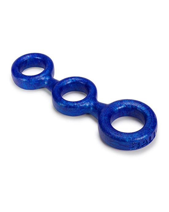 3Ball Cockring W 2 Ballstretcher O S Blueballs