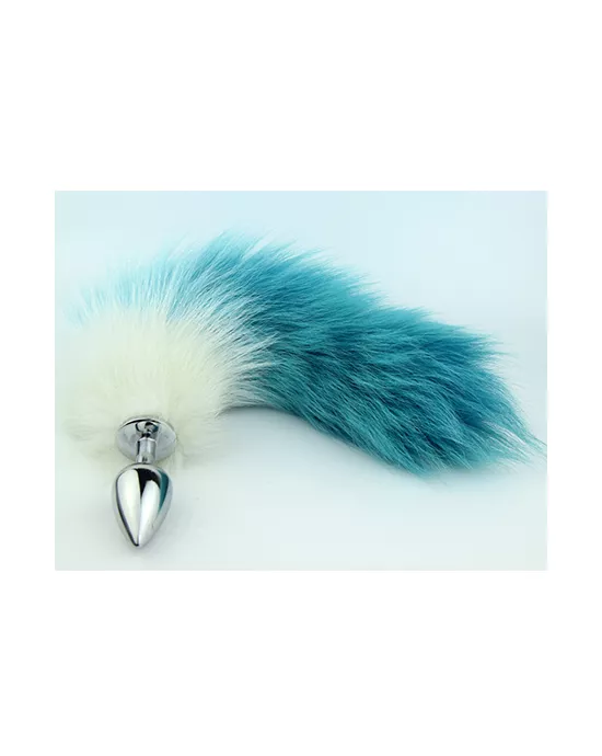 Chrome Butt Plug With Tail