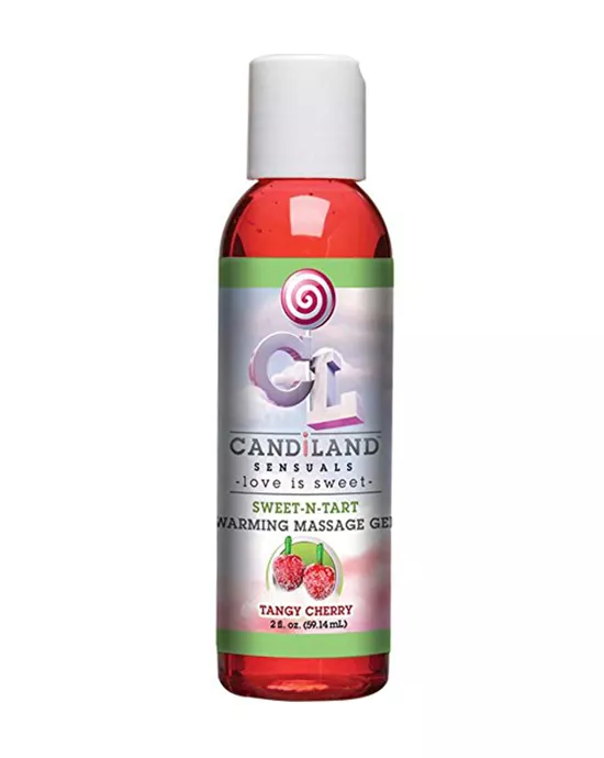 CANDiLAND SENSUALS Sweet-N-Tart Warming Massage Gel Tangy Cherry