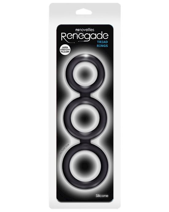 Renegade Triad Cock Ring Black
