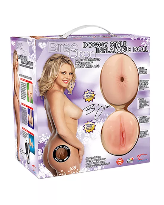 TLC Bree Olson Doggy Style Inflatable Doll with Vibrating CyberSkin Pussy and Ass