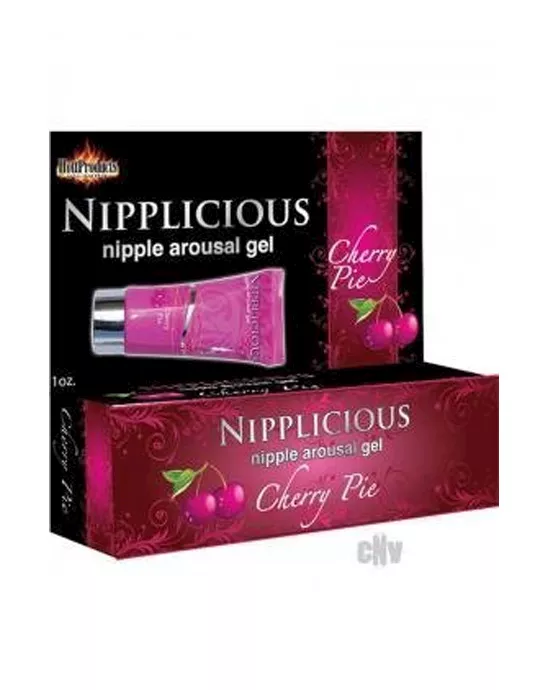 Nipplicious Nipple Arousal Gel- 1oz Tube -Cherry Pie