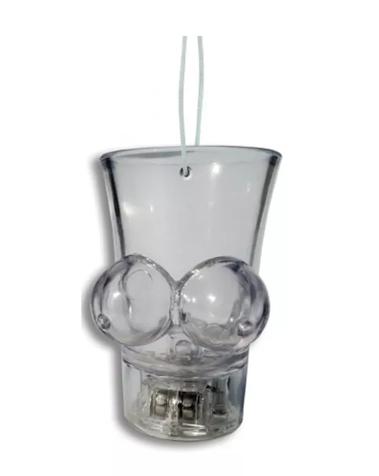 Light Up Boobie Shot Glass with String