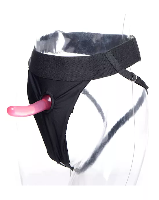 Avalon Jock Strap On with Slim Pink Dildo Kit