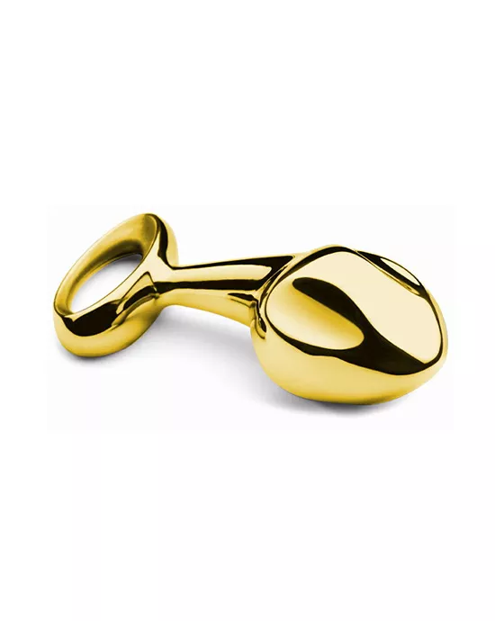 Curved Metal PSpot Butt Plug