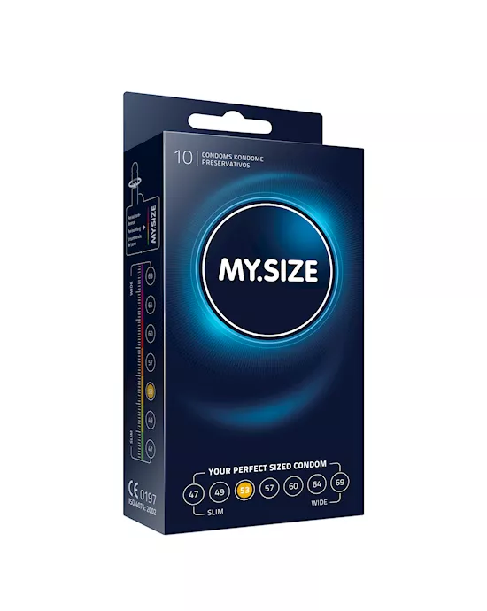 My Size Natural Latex Condom 53 Width 10 pcs